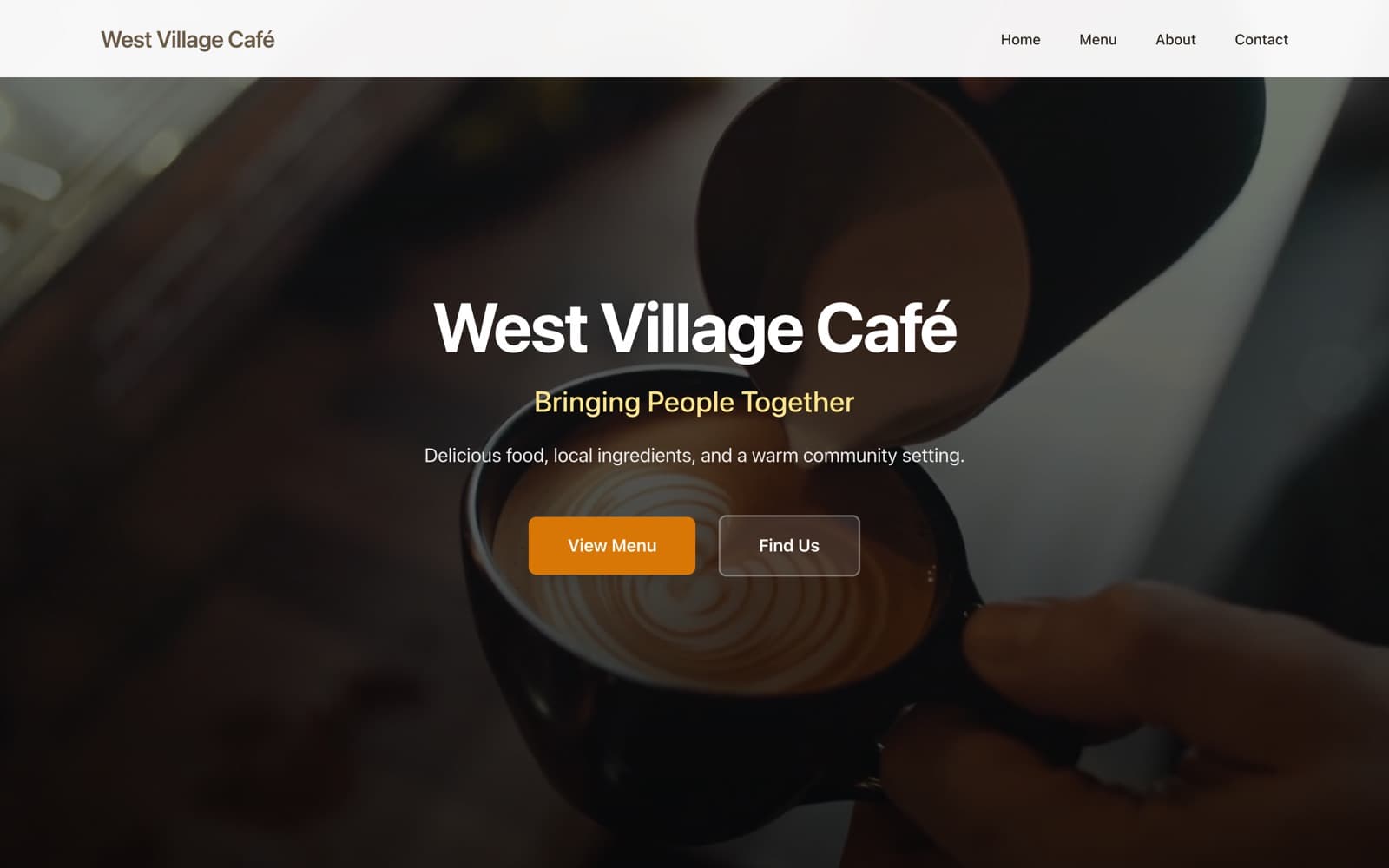 West Village Café — home page