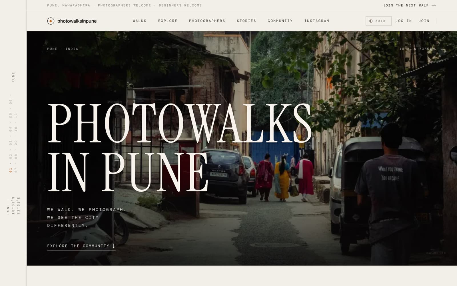 Photowalks in Pune — home page