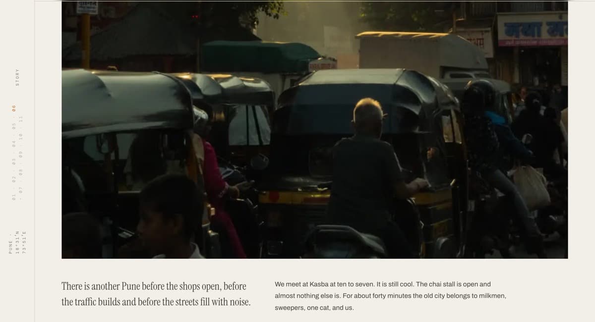 Photowalks in Pune — page section