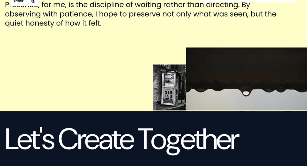 Beyond the Frame — page section